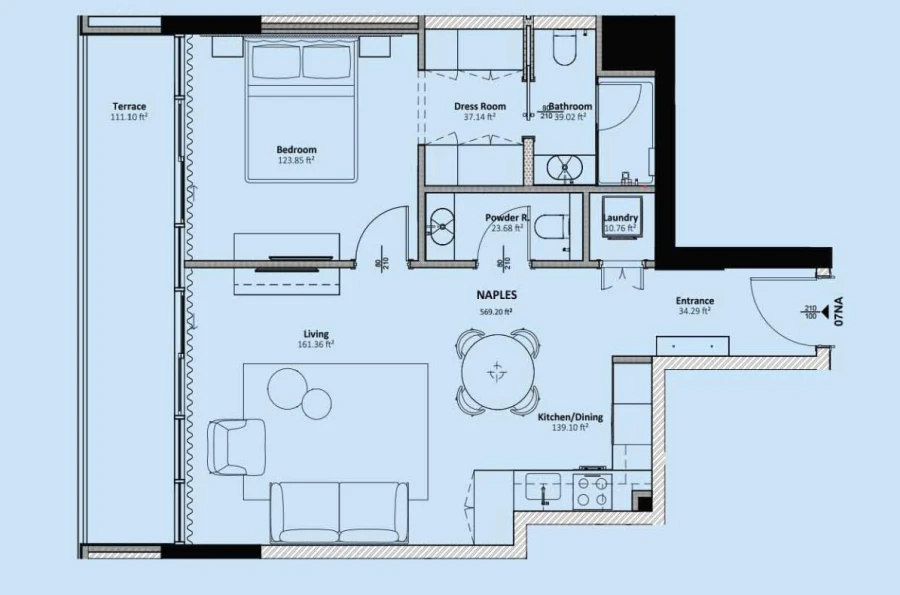 1 BR — Naples 1BR + WIC