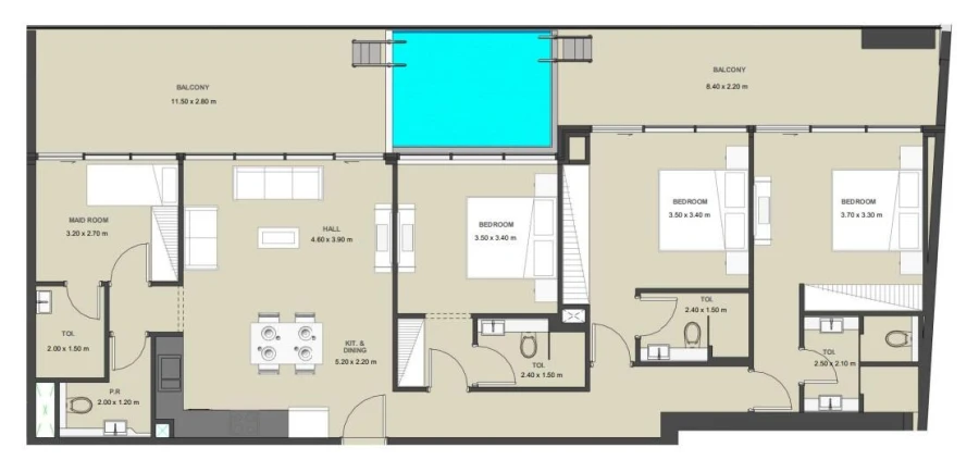 3 BR — 3 Bedroom
