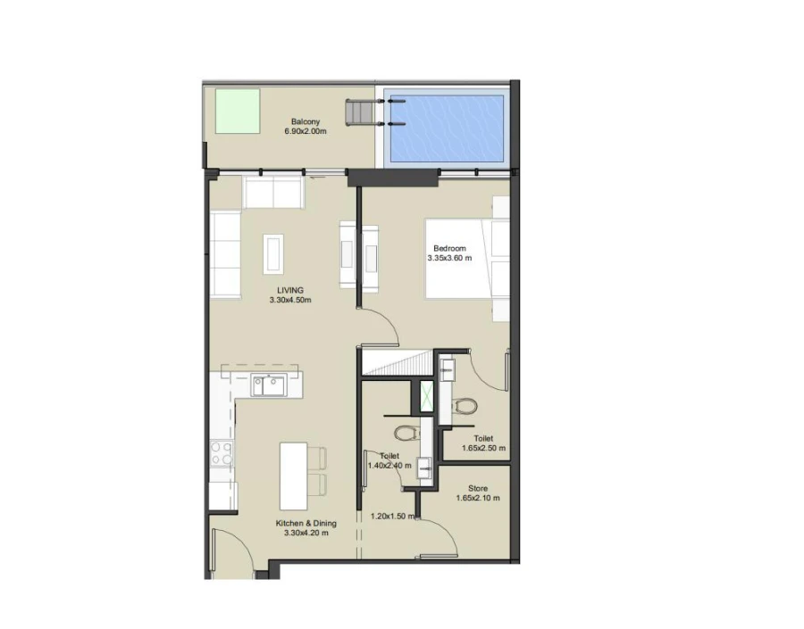 1 BR — 1 Bedroom
