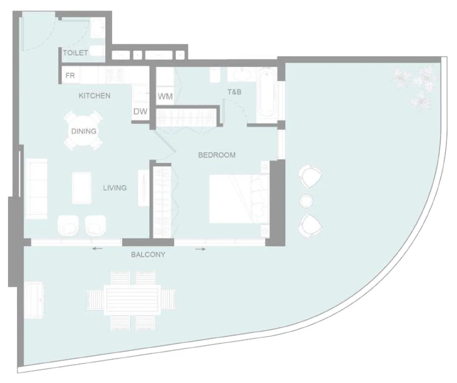 1 BR — 1 Bedroom Type A