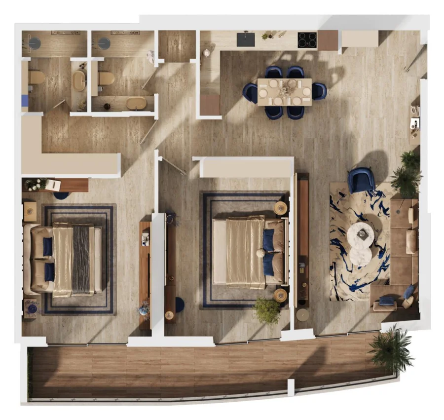 2 BR — 2 Bedroom Type 107