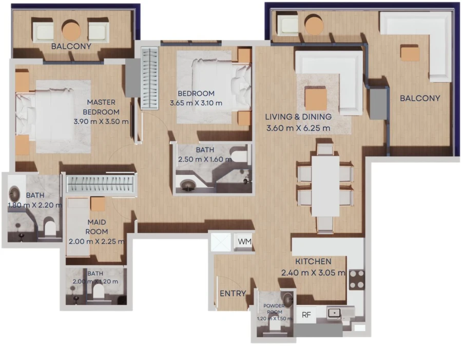 2 BR — 2 Bedroom Type 02