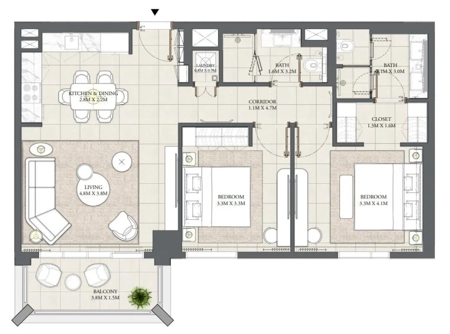 2 BR — 2 Bedroom