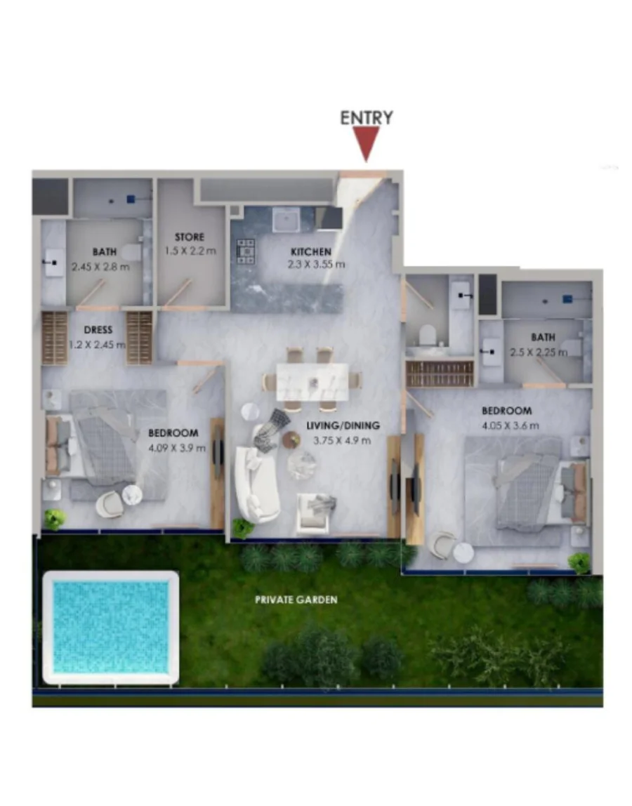 2 BR — 2 Bedroom