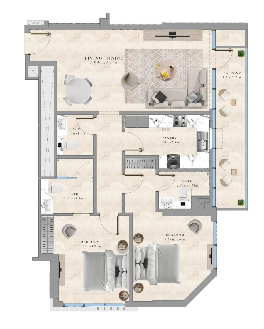 2 BR — 2 Bedroom