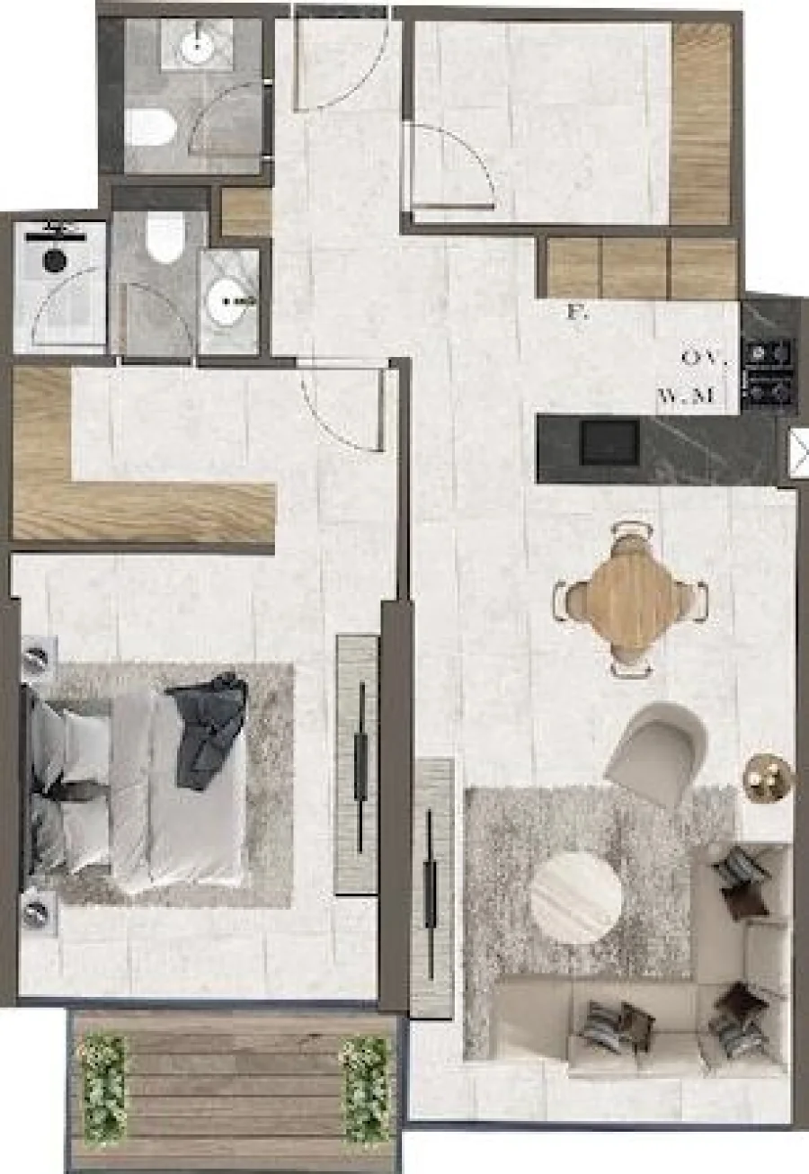 1 BR — 1 Bedroom