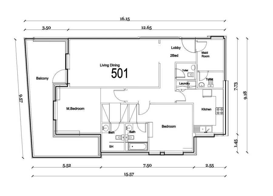 2 BR — 2 Bedroom
