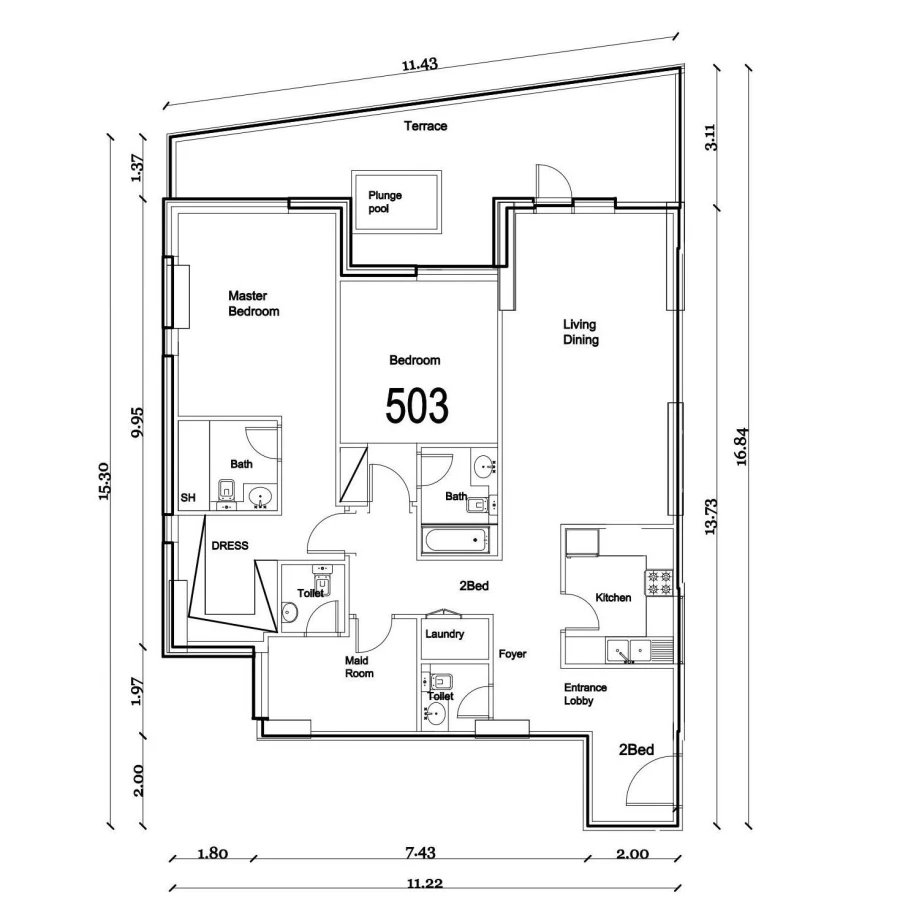 2 BR — 2 Bedroom