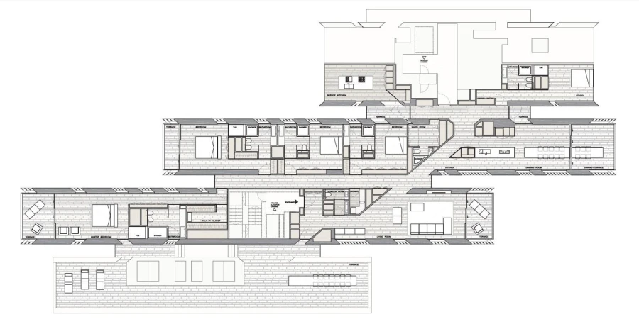 5 BR — Penthouse South