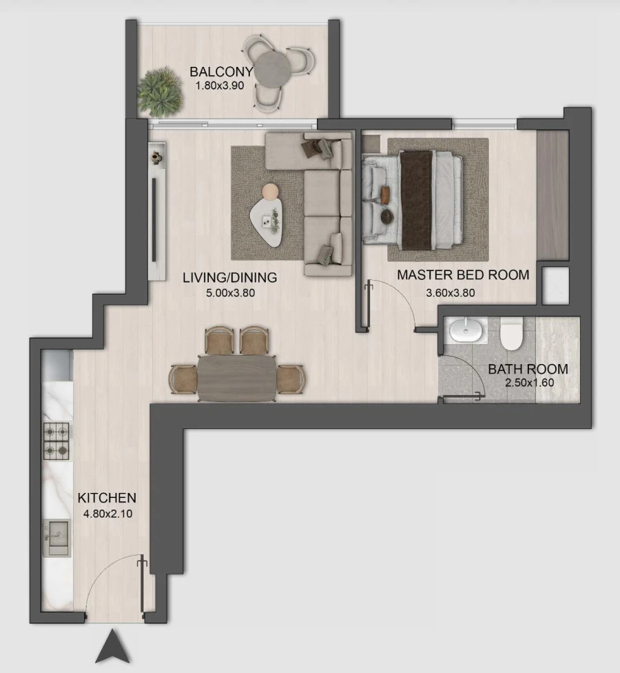 1 BR — 1 Bedroom Type A