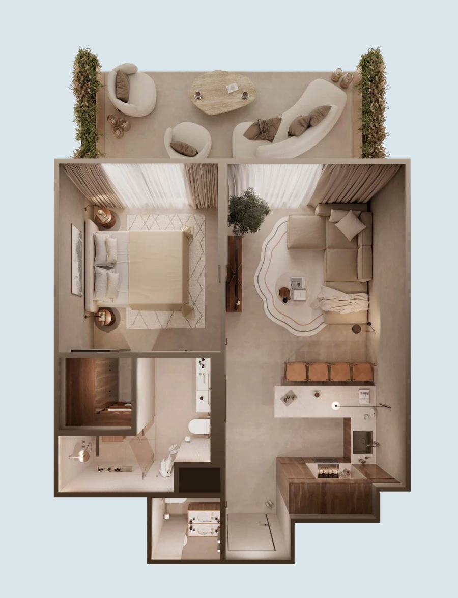 1 BR — 1 Bedroom