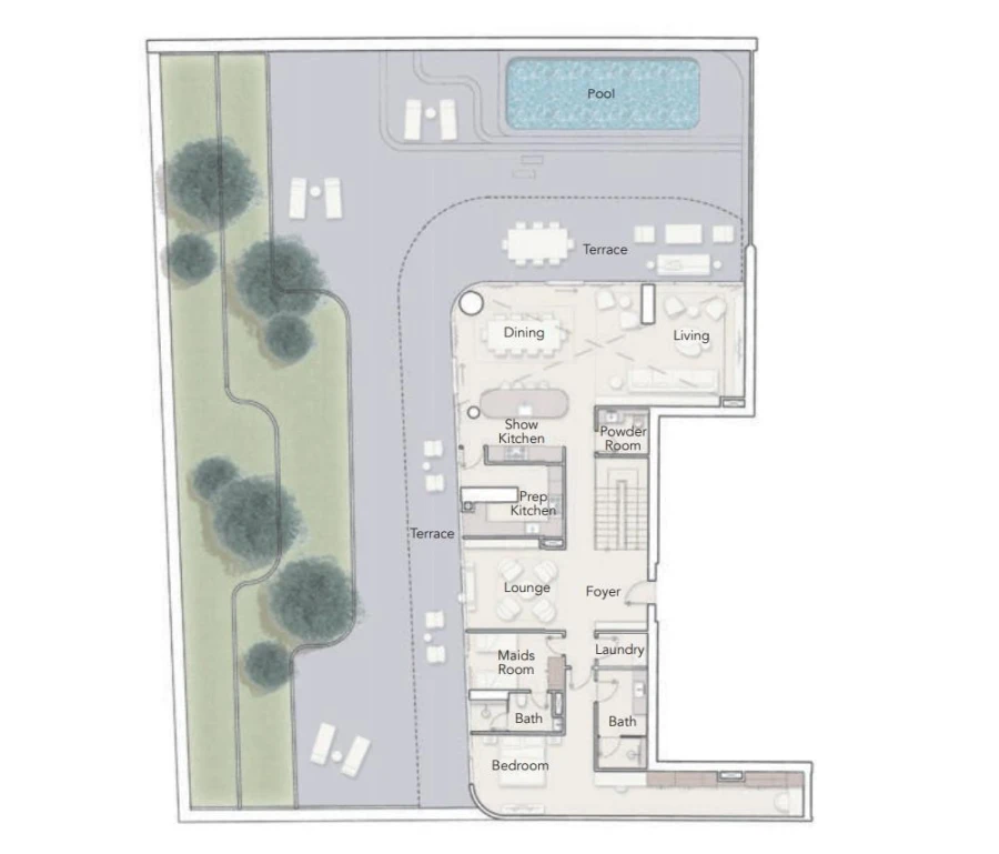 4 BR — 4 BEDROOM DUPLEX CORNER UNIT