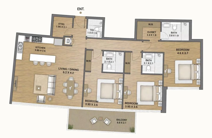 3 BR — 3BR type 2