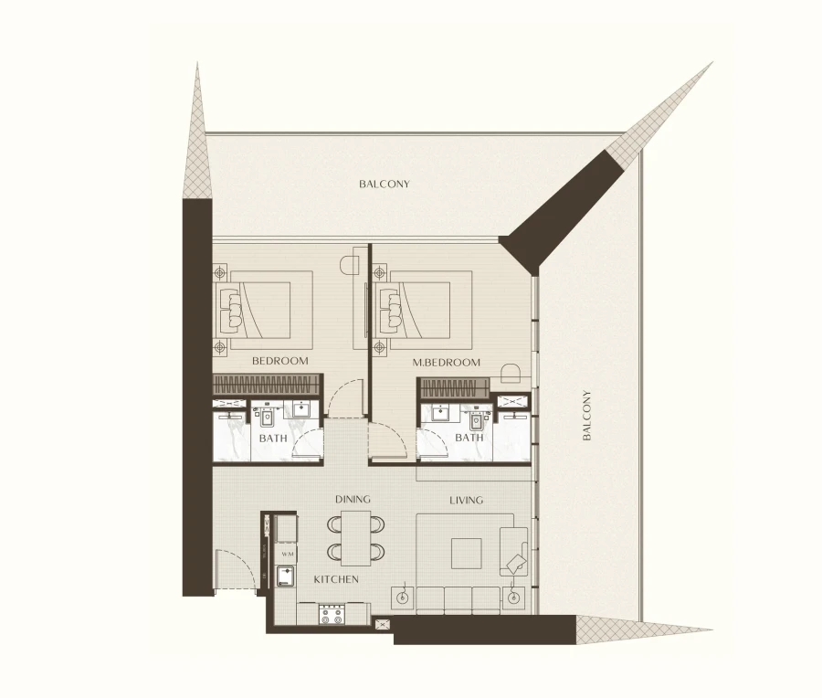 2 BR — 2 Bedroom Suite