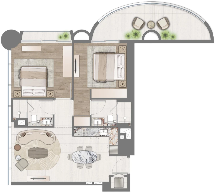 2 BR — 2 Bedroom