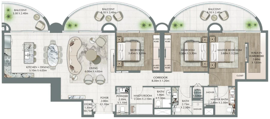 3 BR — 3 Bedroom