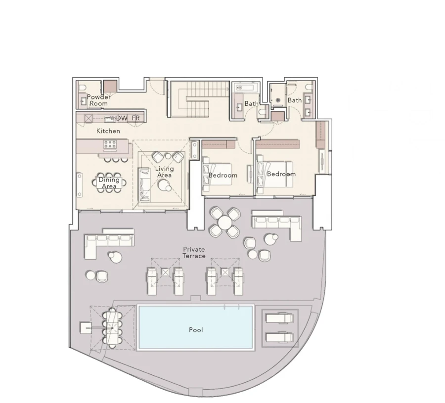 4 BR — 4 BEDROOM DUPLEX TYPE B