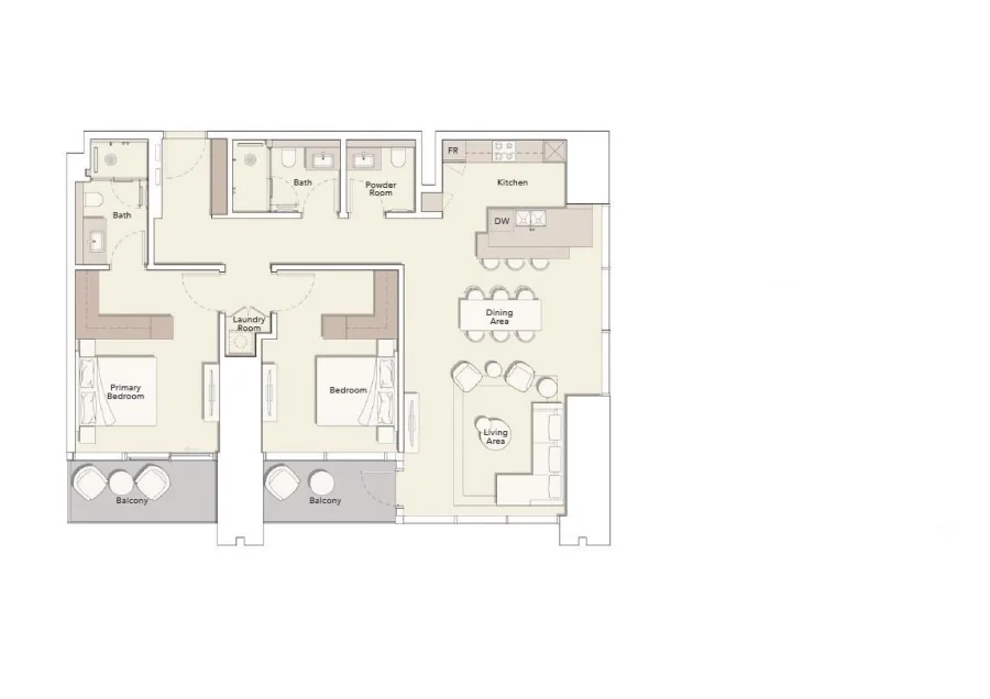 2 BR — 2 BEDROOM TYPE A