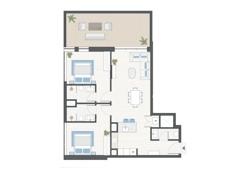 2 BR — TWO BEDROOM TYPE C