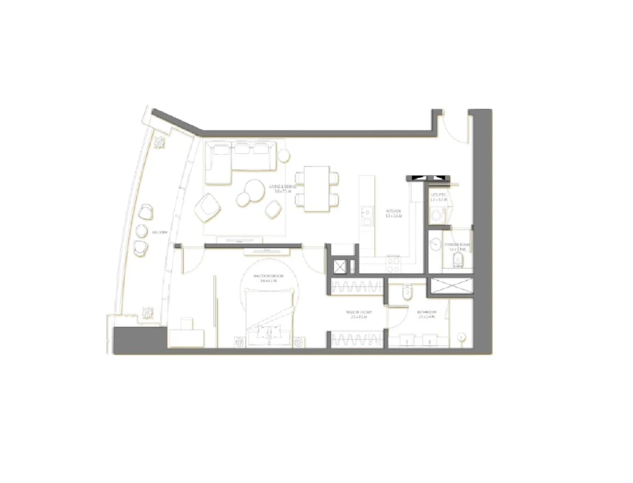 1 BR — 2 Bedroom Apartment