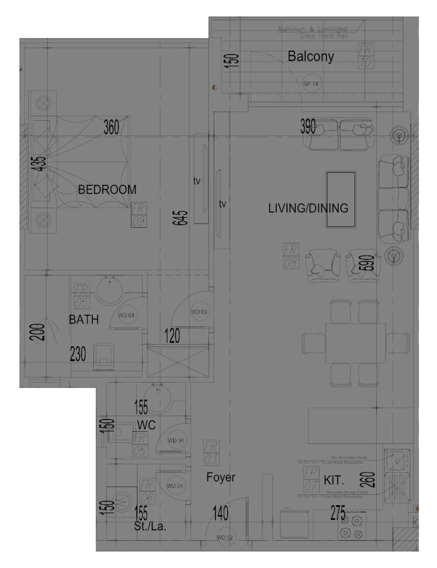 1 BR — 1 Bedroom 06