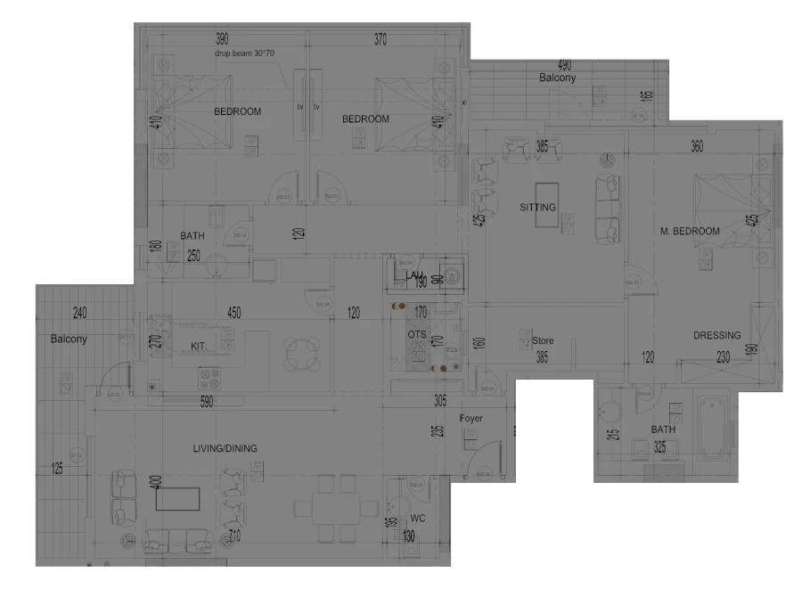 3 BR — 3 Bedroom 06