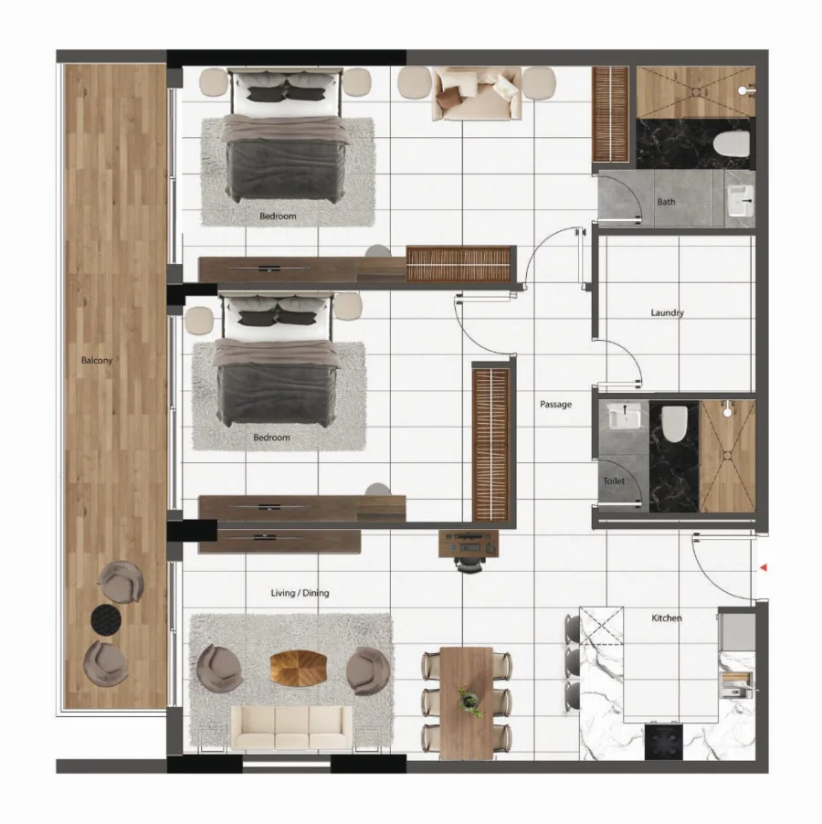 2 BR — 2 Bedroom Type 11