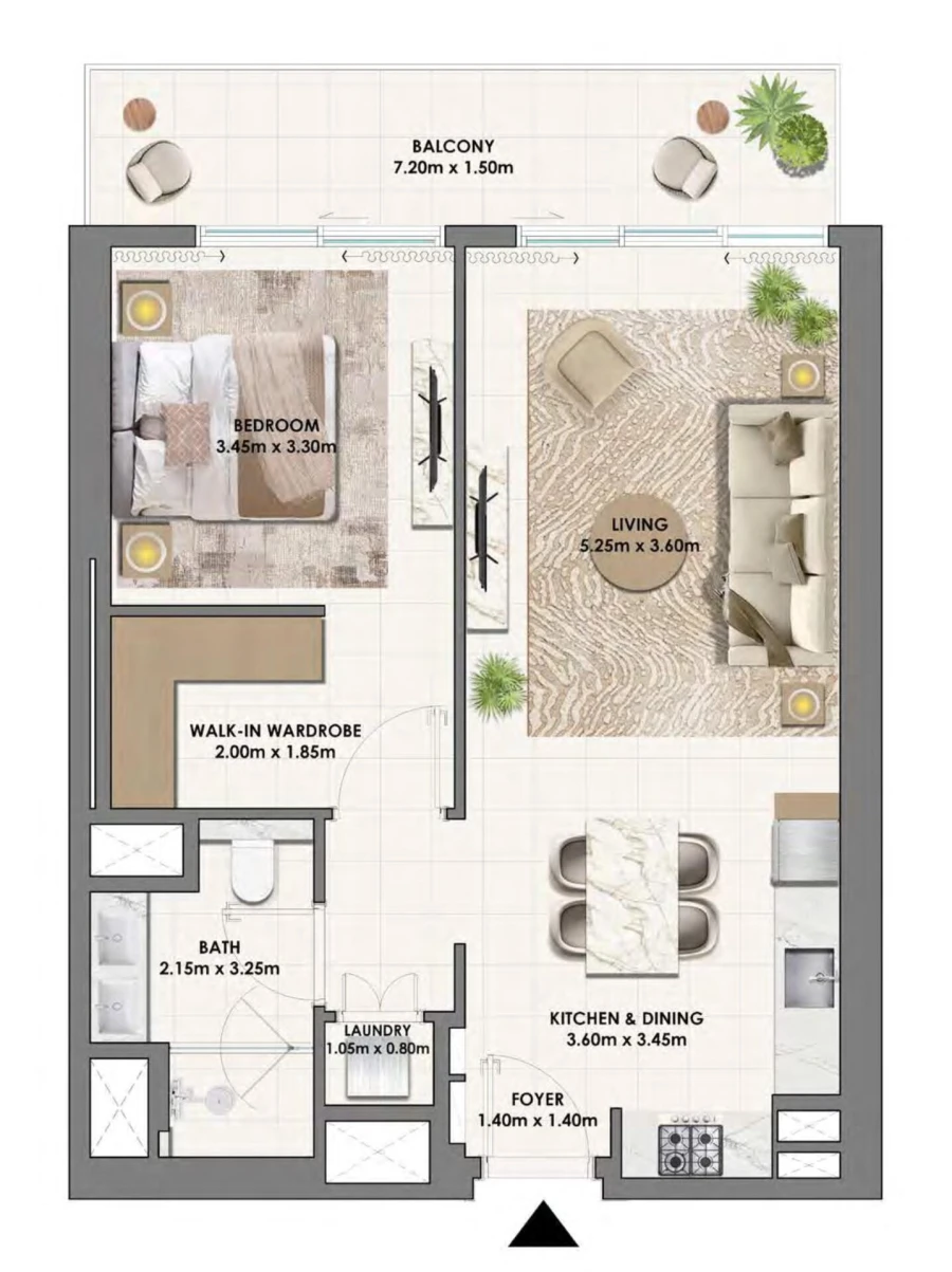 1 BR — 1 Bedroom Type A