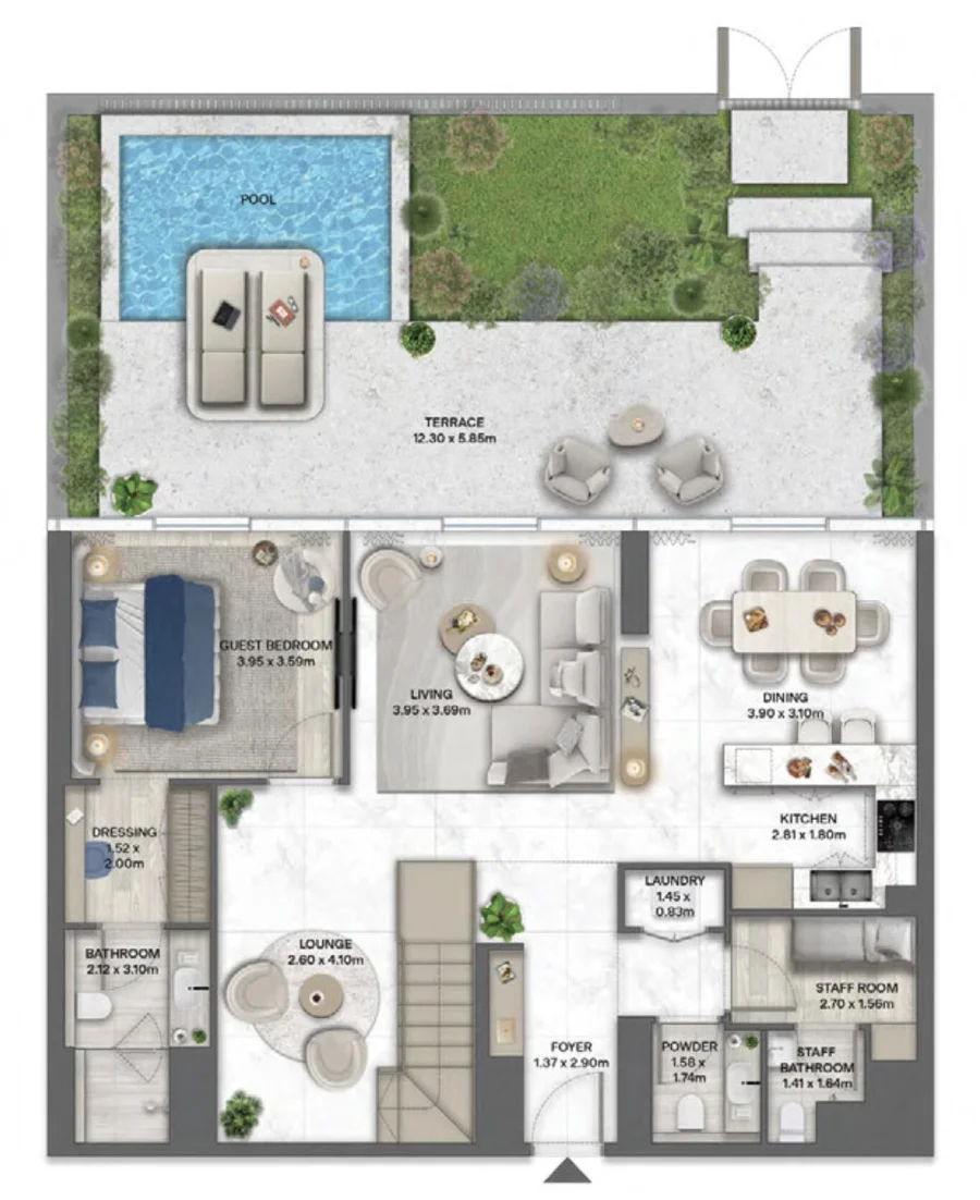 3 BR — 3 Bedroom Duplex - Wellness Collection - Type 07