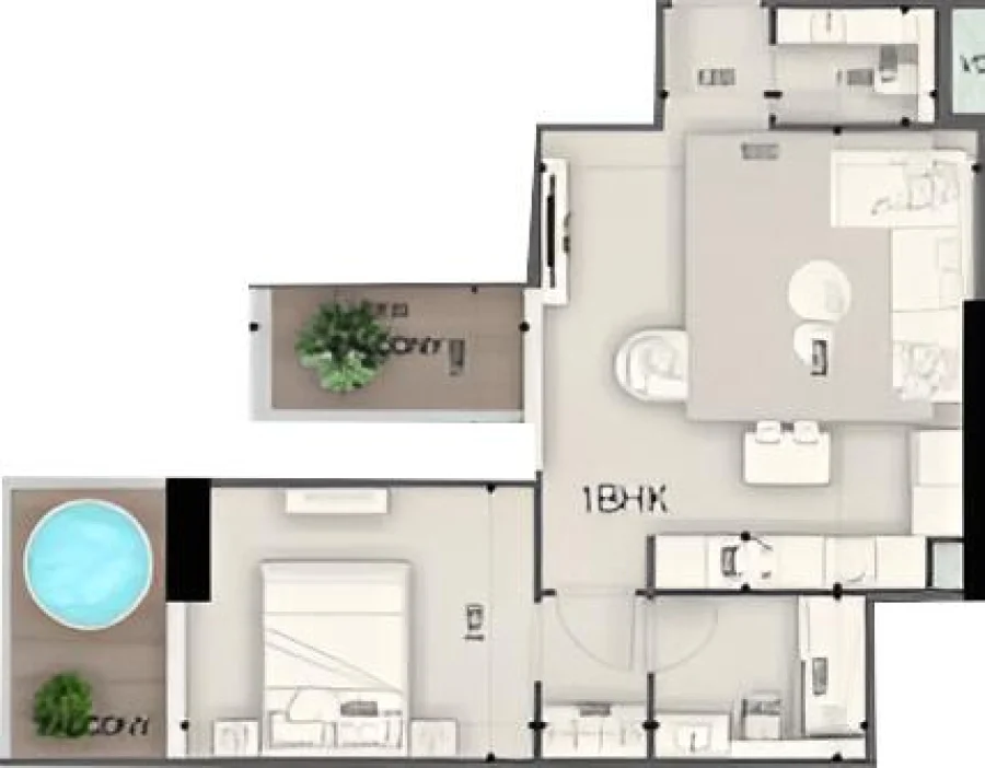 1 BR — 1 Bedroom
