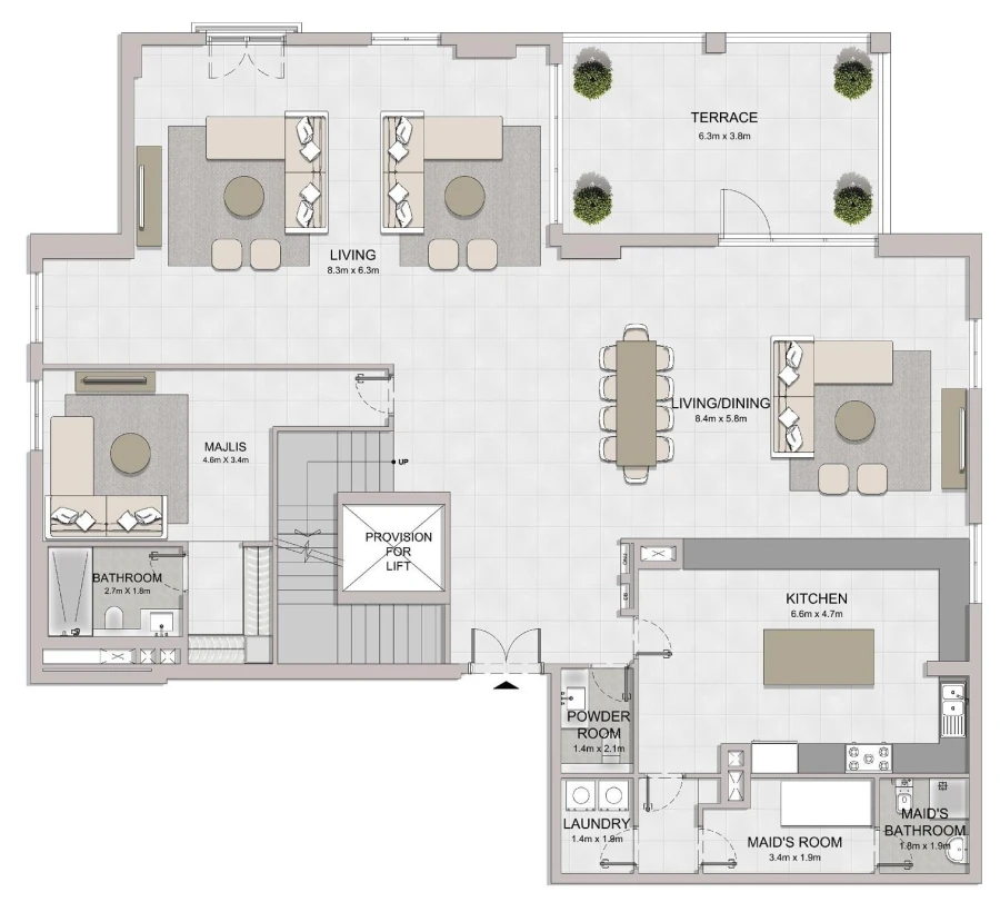 5 BR — Penthouse Type 1