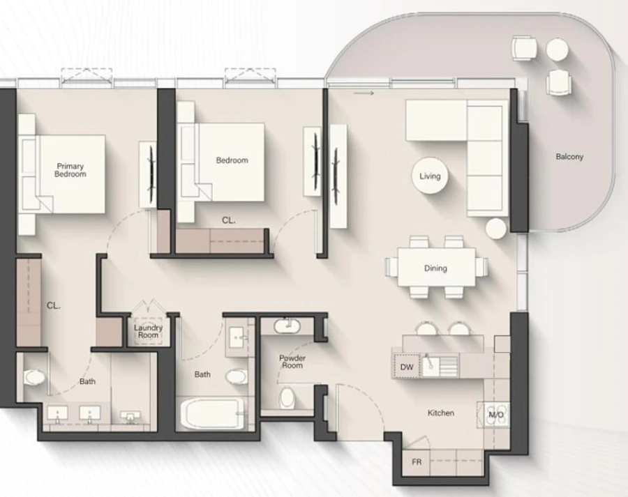 2 BR — 2 Bedroom Type B