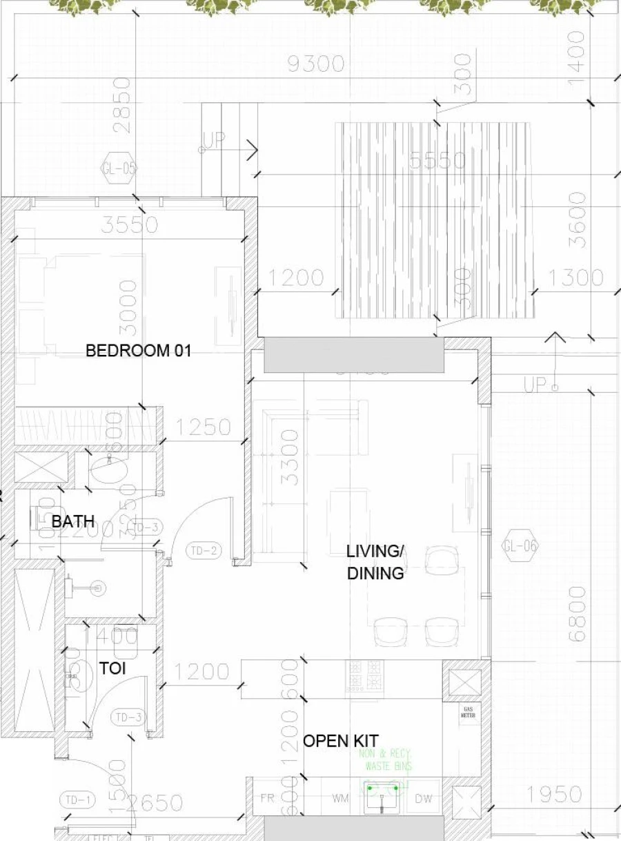 1 BR — 1 Bedroom Type 7
