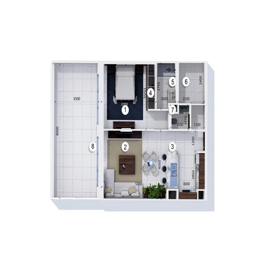 1 BR — One Bedroom C