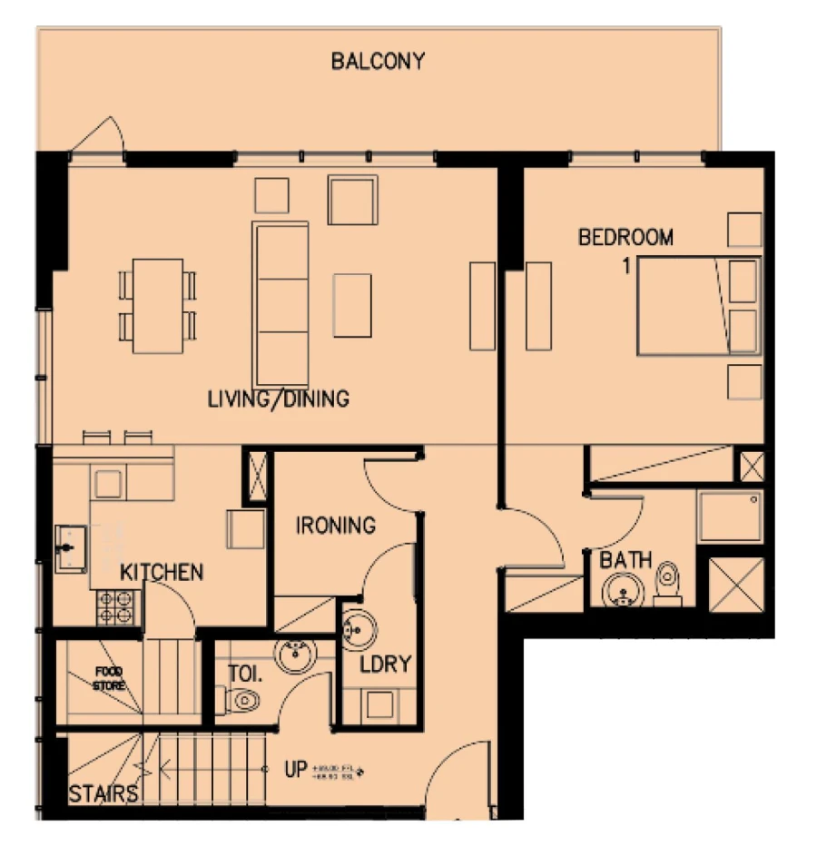 3 BR — 3 Bedroom Duplex