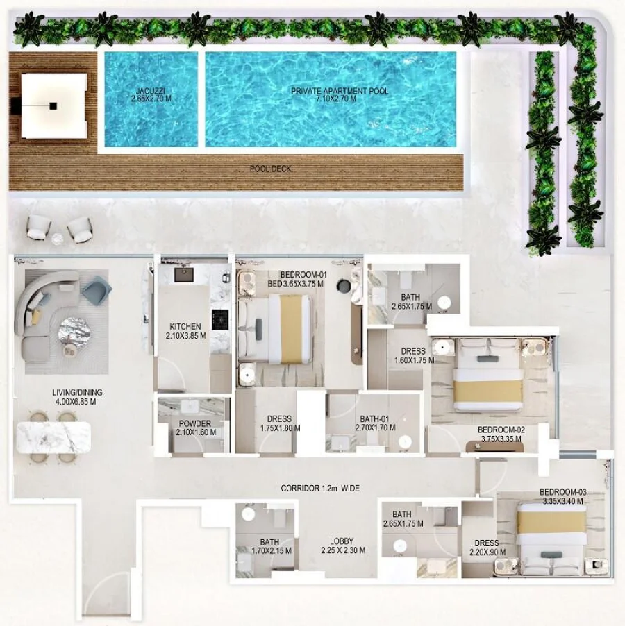 3 BR — 3 Bedroom