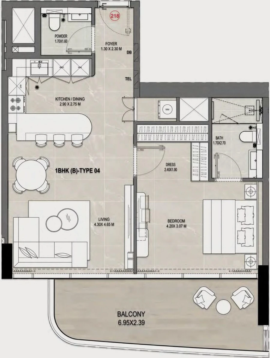 1 BR — 1 Bedroom