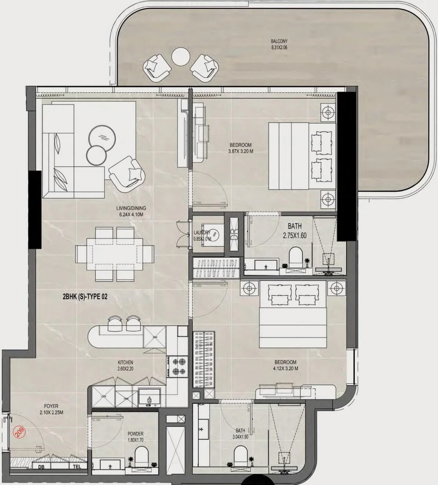 2 BR — 2 Bedroom