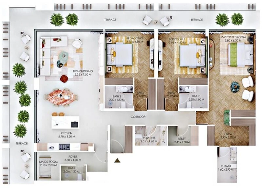 3 BR — 3 Bedroom