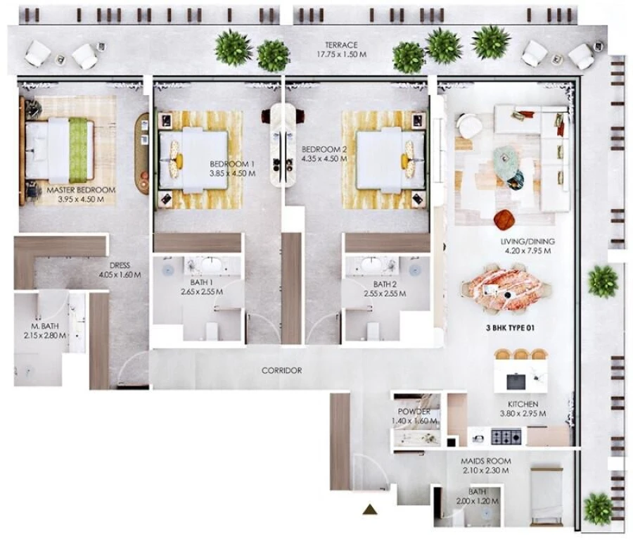 3 BR — 3 Bedroom