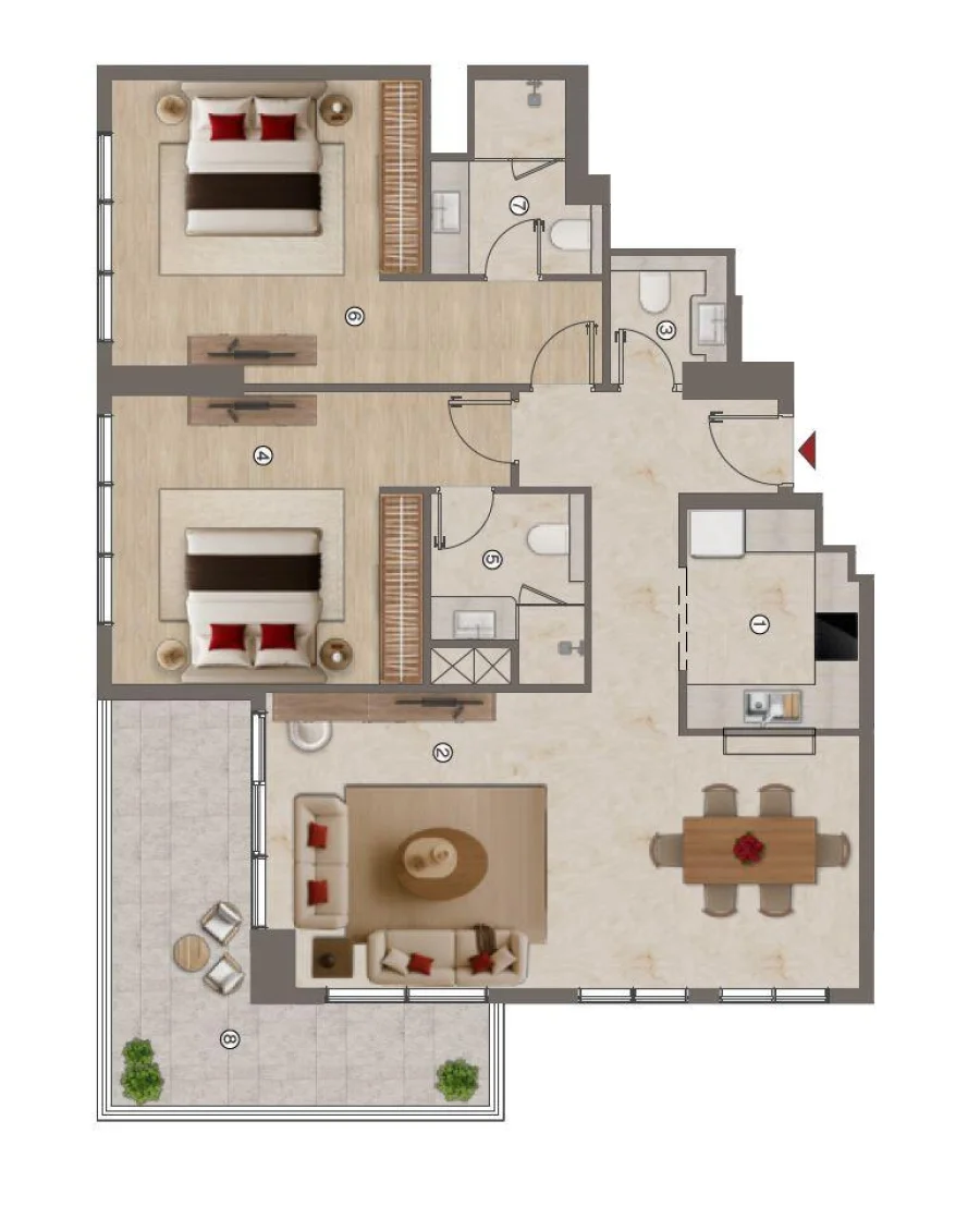 2 BR — 2 Bedroom