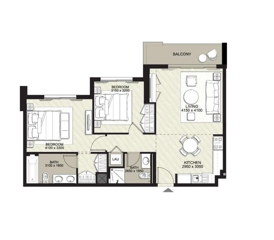 2 BR — 2 Bedroom