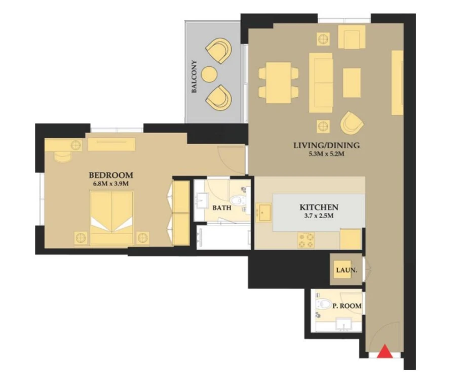 1 BR — 1 Bedroom type 4