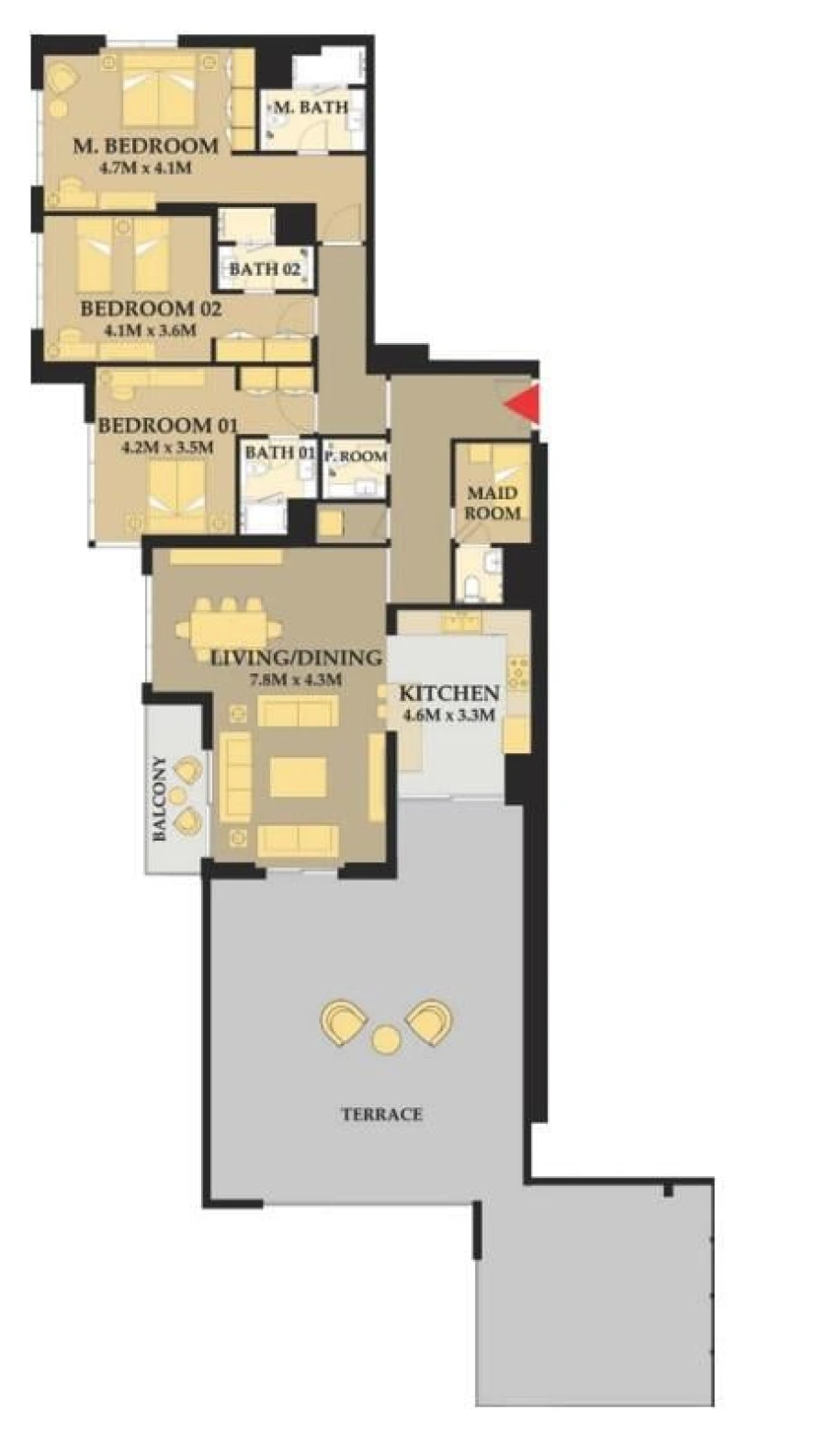 3 BR — 3 Bedroom type 5