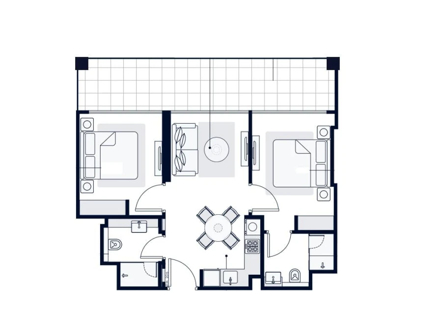 NA — 2 BEDROOM TYPE 1