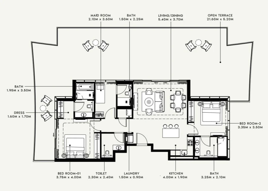 2 BR — 2 Bedroom Type 3