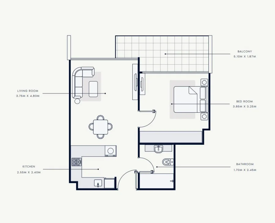 1 BR — 1 Bedroom