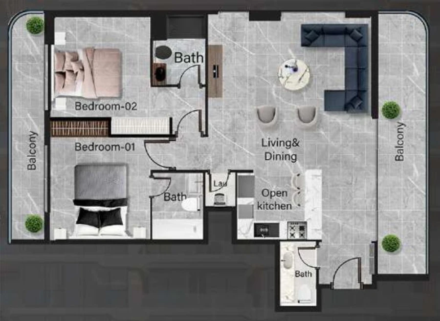 2 BR — 2 Bedroom