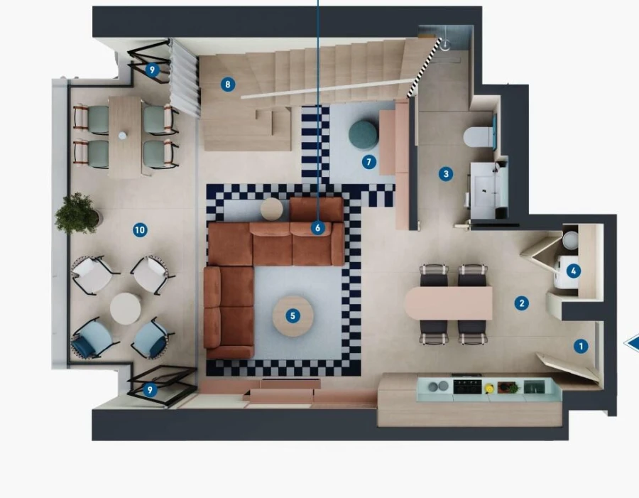 1 BR — Sky Loft 1 Bedroom type A