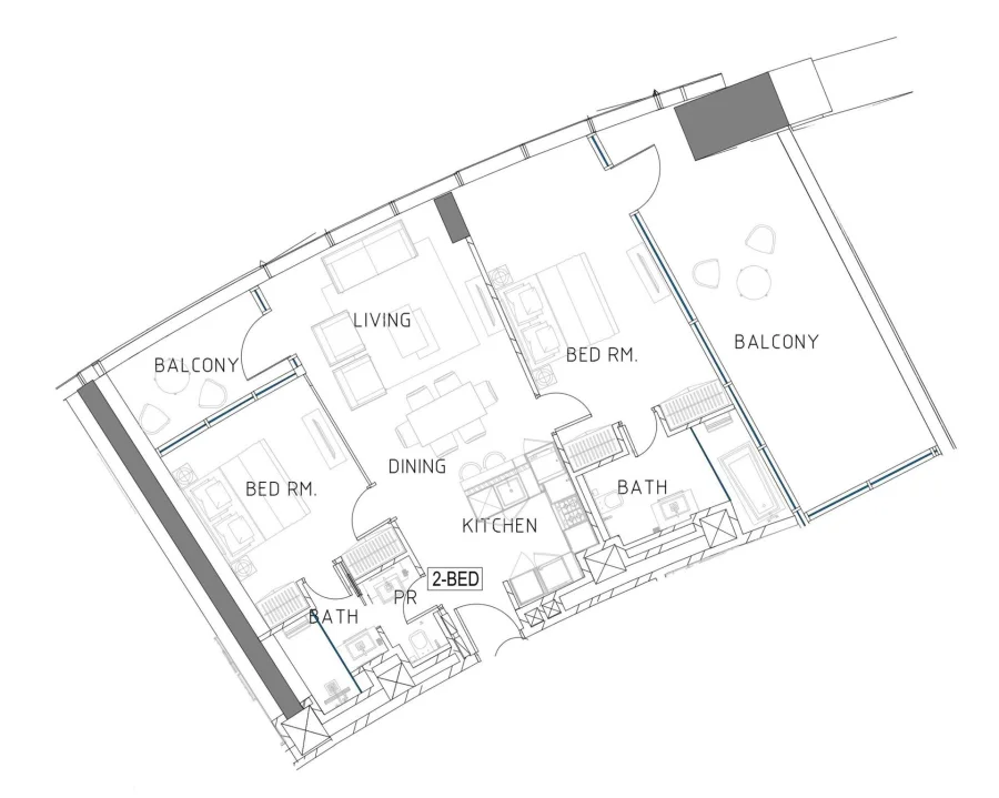2 BR — 2 Bedroom Type 2